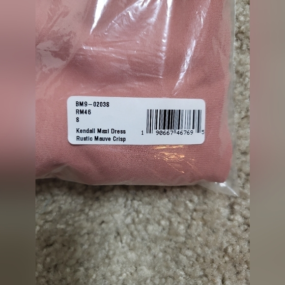 NWT Show Me Your MuMu Kendall Maxi Dress in Rustic Mauve Crisp - Picture 3 of 7